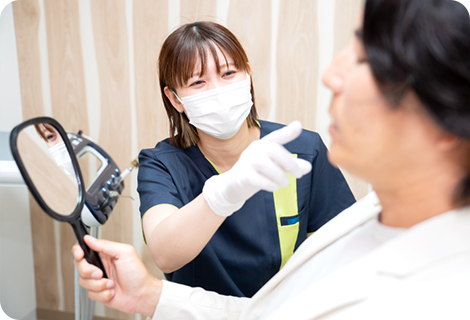 患者さまへの丁寧な治療説明